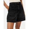 Imily Bela Womens High Waisted Denim Shorts Wide Leg Casual Summer Jean Shorts with Pockets - 2 of 4