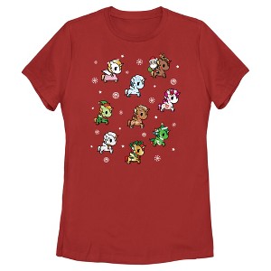 Women's Tokidoki Holiday Unicornos T-Shirt - 1 of 4