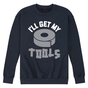 Men's - Instant Message - I'll Get My Tools Graphic Fleece Sweatshirt - 1 of 4