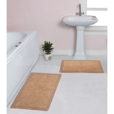 Home Weavers Luxury Collection 100% Cotton Tufted Bathroom Rug Set, Non-Slip Latex Bath Rug Set