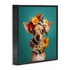 Stupell Industries Floral Chihuahua Portrait, 24" x 24" - 3 of 4