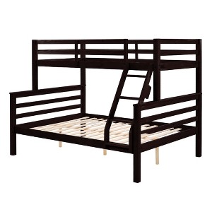 Dsvimoy Bed Bunk Bed with Safety Guardrails and Durable Construction for Kids Room

, Black, 79.53"*58.66"*61.81" - 1 of 4