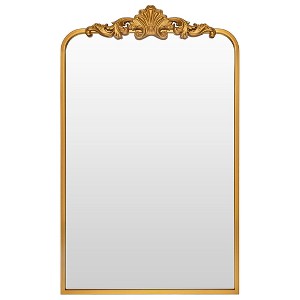 Aoibox Traditional Vintage Baroque Gold Framed Wall Mirror for Bathroom, Entryway, Living Room, Hallway with Ornate Resin Garland Crown - 1 of 4