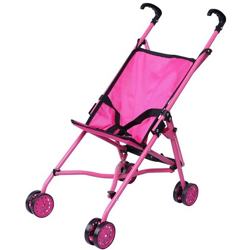 Click N Play Precious Toys Baby Doll Stroller With Swivelling Wheels Pink Target