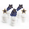 Big Dot of Happiness Starry Skies - Dessert Cupcake Toppers - Gold Celestial Party Clear Treat Picks - Set of 24 - 2 of 4