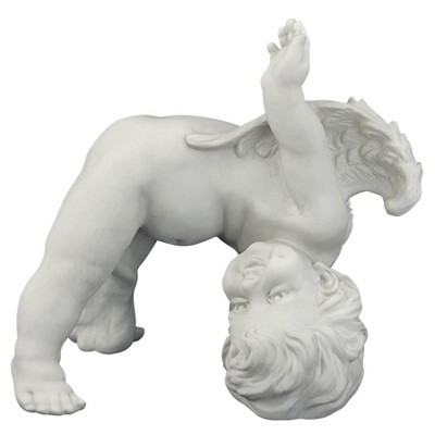 Design Toscano Turvey, The Tumbling Cherub Statue - Off-White