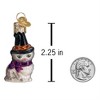Old World Christmas Blown Glass Ornament for Tree, Mini Witch Cat - 4 of 4