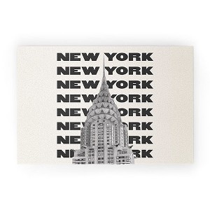 April Lane Art New York City BW 30" x 20" Welcome Mat - Society6 - 1 of 3