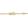 EVERLY JEWELRY | 14K Yellow Gold Light Pink Enamel Heart Station Bracelet, 7.5 inch - 2 of 4