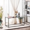 Nordlys | Industrial Black Metal Coffee Table, Industrial Style , Living Room - 3 of 4