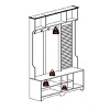 TIRAMISUBEST Hall Tree with Shoe Bench & Coat Rack - 5-in-1 Entryway Organizer with Storage Shelves, White - 4 of 4