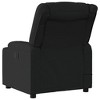 vidaXL Black Fabric Massage Recliner Chair - Manual Reclining, Vibration Massage, Cup Holders for Comfort in Living Room/Lounge - 4 of 4