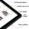 Americanflat 15x20 Instant Film Frame in Black - Instant Mini Film Frame with 16 Openings - Collage Picture Frame with Double White Mat - 3 of 4