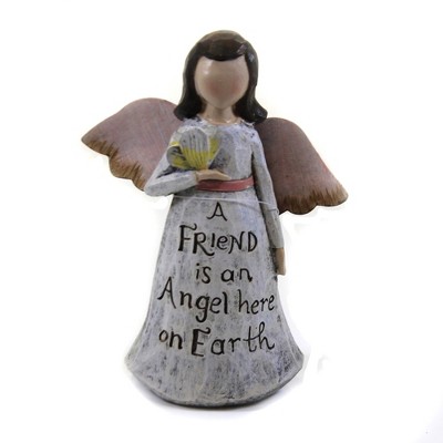 Figurine 5.25" Friend Angel Wings Friendship Trust  -  Decorative Figurines