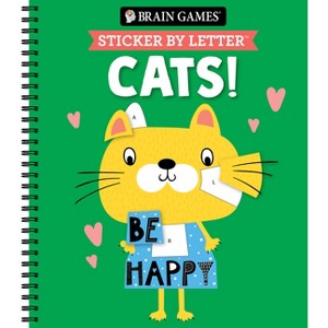 Brain Games - Sticker by Letter: Cats! - by  Publications International Ltd & New Seasons & Brain Games (Spiral Bound) - 1 of 1