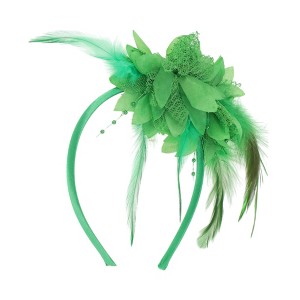 Unique Bargains Women's Flower Feathers Headband 1 Pc - 1 of 4