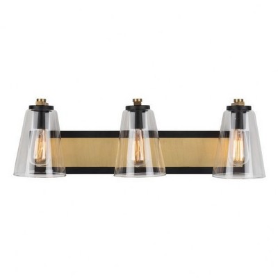 Artcraft Lighting Treviso 3 - Light Vanity in  Black/Brass