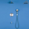 CASAINC 5-Spray Patterns 9.5 in. Tub Wall Mount Dual Shower Heads in Spot Resist - 4 of 4