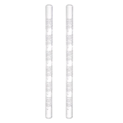 Unique Bargains Acrylic Embossed Non-Stick Round Head Baking Rolling Pins 2 Pcs