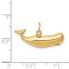 Black Bow Jewelry 14k Yellow Gold Sperm Whale Charm - 3 of 4