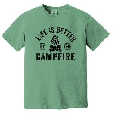Simply Sage Market Men's Life Is Better By The Campfire Short Sleeve Garment Dyed Tee