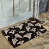 tag Halloween Ghost Coir Door Mat - Natural Coir Doormat for Everyday Use, 30" x 18" - Shake Clean, Black Design - 2 of 3