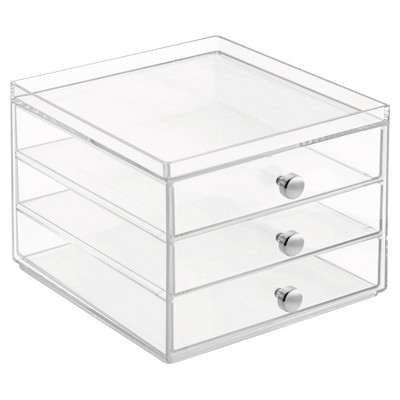 Idesign Plastic 4-drawer Tower Desk Organization Set Clear : Target