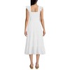 Lands' End Women's Chambray Smocked Dress with Ruffle Straps - 2 of 4