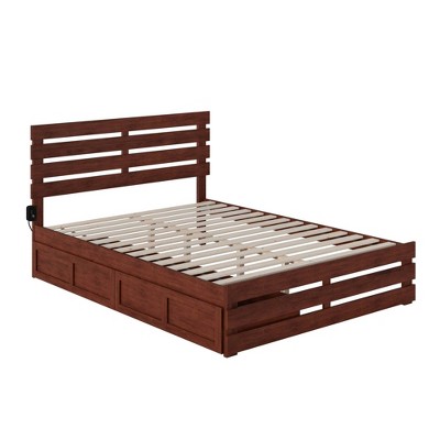 Oxford Bed with Footboard and USB Turbo Charger with 2 Extra Long Drawers - AFI