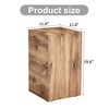 GlasFlength Coffee Tables, Modern Coffee Table with Complex Texture Patterns, Stylish and Durable Design for Living Room, Patio, Brown, - 3 of 4