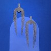 SOHI Women's Crystal Silver Party Drop Earrings - 2 of 4