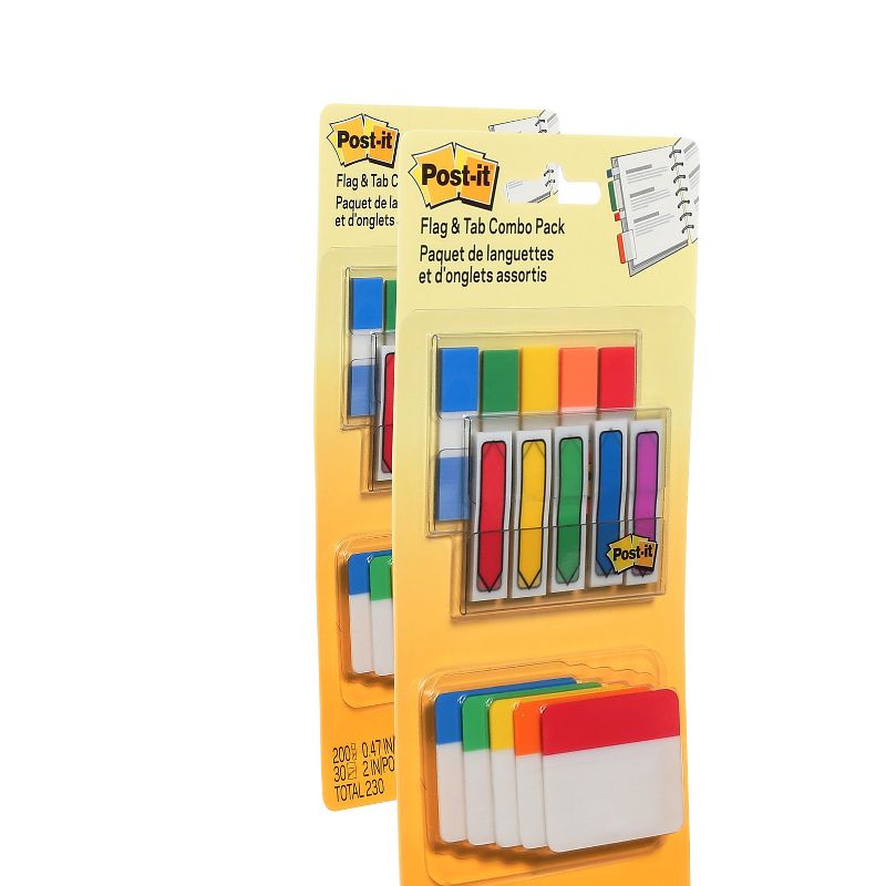 Post-it Flags and Tabs Combo Pack Assorted Primary Colors 230/Pack 686XLP, 3 of 6
