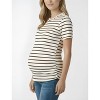 Women's Women's Crew Neck Side-Ruched Maternity Short Sleeve Top | Motherhood Maternity - 3 of 3