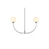 Elegant Lighting Nyomi 36 inch chandelier in Chrome - 3 of 4