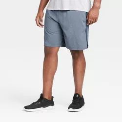 Men's Lined Run Shorts 9" - All in Motion™ Navy Heather S