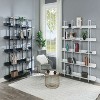 Dolonm 70.9 in. Tall  5-Tier Home Office Bookshelf,  5-Shelf Vintage Industrial Style Bookcase with Open Storage - 3 of 4