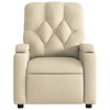vidaXL Massage Recliner Chair Wingback Reclining Armchair for Elderly Fabric - 4 of 4
