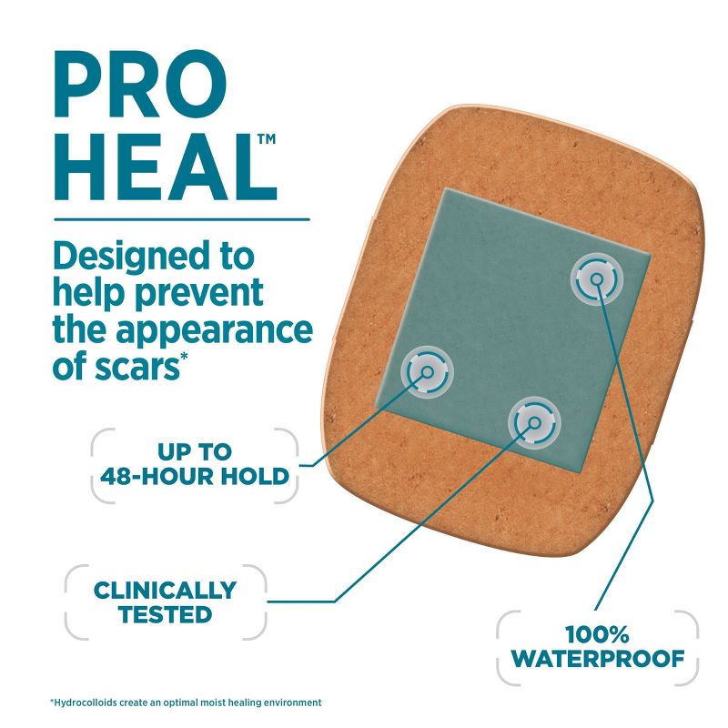 Band-Aid Brand Pro Heal Bandages + Hydrocolloid Pads - Extra Large - 5 ct, 6 of 10