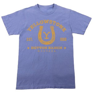Yellowstone Horseshoe Logo Adult Crew Neck Short Sleeve T-shirt - 1 of 4