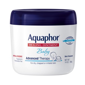 Aquaphor Baby Healing Ointment Advanced Therapy Skin Protectant - Dry Skin and Diaper Rash Ointment Jar - 14oz - 1 of 4