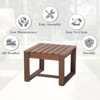YARDSIGHT 2-Piece Outdoor Wooden Ottomans with Removable Cushions, Multi-Functional Footrests & Side Tables for Patio, Garden & Backyard Seating - 4 of 4