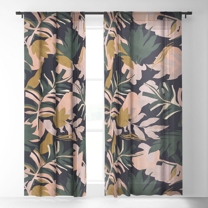 Marta Barragan Camarasa Abstract Nature Tropical 34 Single Panel Sheer Window Curtain - Deny Designs, 2 of 7