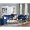 CAVINAS Velvet Accent Chair with Curved Channel Tufted Backrest,Modern Upholstered Living Room Chairs,Reading Chairs for Living Room - 4 of 4