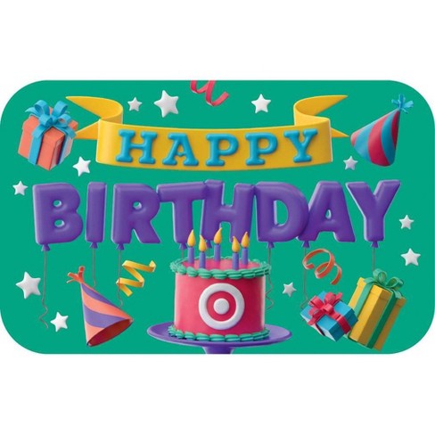 happy birthday gift card