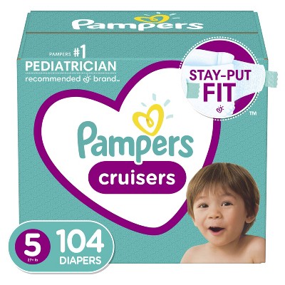 Pampers Cruisers Diapers Enormous Pack - Size 5 - 104ct