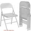 Office 2/4 Pack Metal Folding Chairs, All Steel Frame Portable Folding Chairs Set of 2/4, Easily Foldable and Stackable Event Chairs - 2 of 4