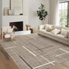 Machine Washable Area Rug, Geometric Large Bedroom Carpet Non Slip Low Pile, Dining Room Throw Mat Modern Abstract Accent Carpet for Home Office Decor - 2 of 4