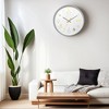 REGALWOVEN Plastic Silent Non-Ticking Battery Powered Large Wall Clock 12 x 12 Inches - 3 of 4
