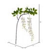 Vickerman 56" Artificial Wisteria And Foliage Hanging Spray - 3 of 4