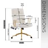 NicBex Adjustable Office Chair with Wheels,Modern Computer Chair with Padded Arms,Swivel Desk Chair for Adult,Student - 3 of 4